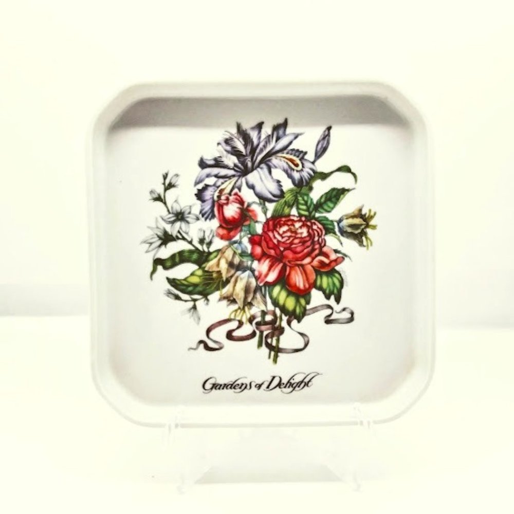 VANITY TRAY*GERMAINE MONTEIL PORCELAIN*GARDENS OF DELIGHT*FLORAL BOUQUET